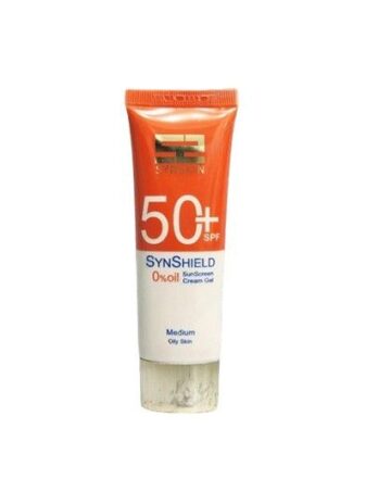 کرم ژل ضد آفتاب 50+ SPF، رنگی (مدیوم)، مناسب پوست چرب