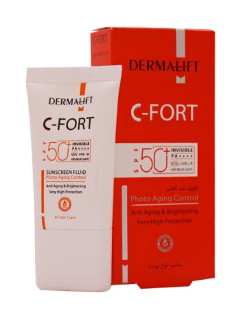 فلوئید ضد آفتاب سی فورت SPF50 درمالیفت مناسب انواع پوست 40 میلی لیتر