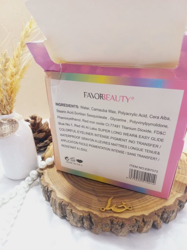 خط چشم مویی رنگ پاستیلی برند فاور بیوتی Favor Beauty کد EB7072 - Image 5