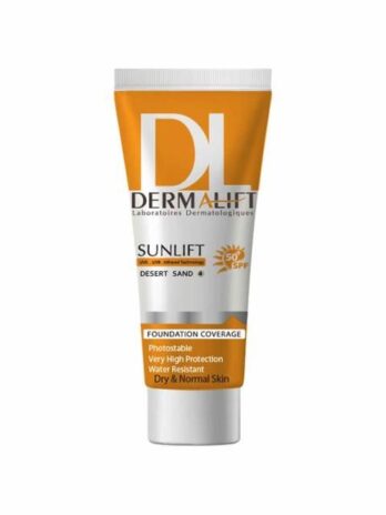 کرم ضد آفتاب SPF50 درمالیفت مناسب پوست های خشک و معمولی شماره 4 حجم 40 میلی لیتر - شن صحرایی