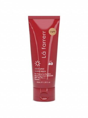 کرم ضد آفتاب و ضد لک SPF 40 لافارر مناسب پوست های خشک و معمولی حجم 40 میلی لیتر - روشن