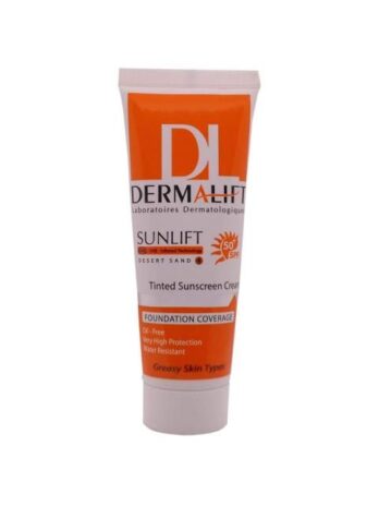 کرم ضد آفتاب SPF50 درمالیفت مناسب پوست چرب شماره 4 حجم 40 میلی لیتر - شن صحرایی