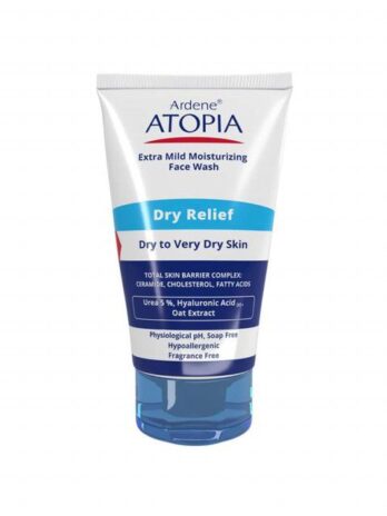 لوسیون شوینده و مرطوب کننده صورت آردن سری Atopia مدل Dry Relief حجم 150 میلی لیتر