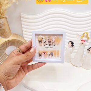 پک اختصاصی کامل ناخن مصنوعی طرح فانتری YY Kiss با چسپ ناخن دو طرفه (کیفیت تضمینی )