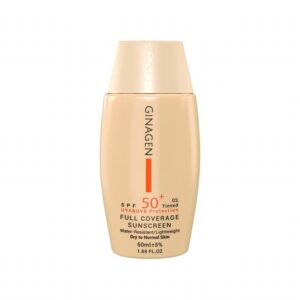 کرم ضد آفتاب SPF 50 ژیناژن شماره 03 مناسب پوست خشک و نرمال حجم 50 میلی لیتر