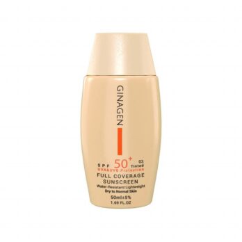 کرم ضد آفتاب SPF 50 ژیناژن شماره 03 مناسب پوست خشک و نرمال حجم 50 میلی لیتر