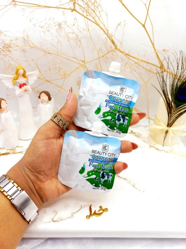  ماسک ساندیسی سفید کننده و لایه بردار قوی شیر گاو بیوتی سیتی BEAUTY  City کد ZR028