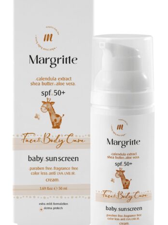 کرم ضد آفتاب کودک حجم 50 میلی لیتر SPF50+ مارگریت
