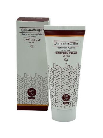 کرم ضد آفتاب رنگی دمودکسیلین SPF 50 مناسب برای انواع پوست حجم 50 میلی‌لیتر