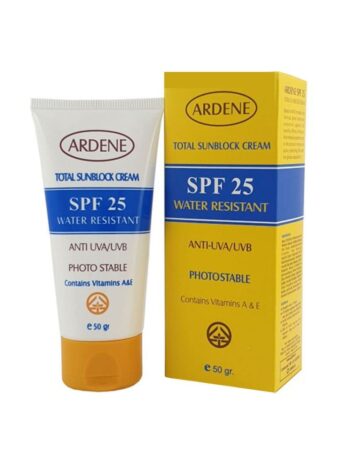 کرم ضد آفتاب آردن SPF 25 وزن 50 گرم - بی رنگ
