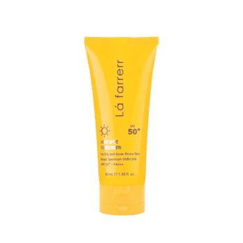 کرم ضد آفتاب و ضد لک فاقد چربی SPF50 لافارر مناسب پوست چرب و مستعد آکنه حجم 40 میلی لیتر – بی رنگ