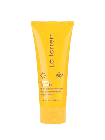 کرم ضد آفتاب و ضد لک فاقد چربی SPF50 لافارر مناسب پوست چرب و مستعد آکنه حجم 40 میلی لیتر - بی رنگ