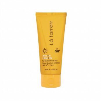 کرم ضد آفتاب و ضد لک SPF50 لافارر مناسب پوست های خشک و معمولی حجم 40 میلی لیتر – بی رنگ