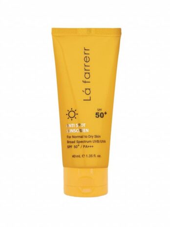 کرم ضد آفتاب و ضد لک SPF50 لافارر مناسب پوست های خشک و معمولی حجم 40 میلی لیتر - بی رنگ