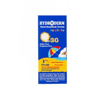 کرم ضد آفتاب کودکان هیدرودرم SPF 30 حجم 50 میلی لیتر