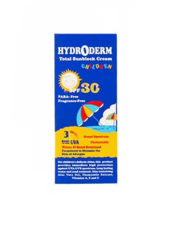 کرم ضد آفتاب کودکان هیدرودرم SPF 30 حجم 50 میلی لیتر