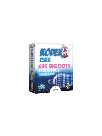 کاندوم ناچ کدکس مدل BIG DOTS بسته 3 عددی