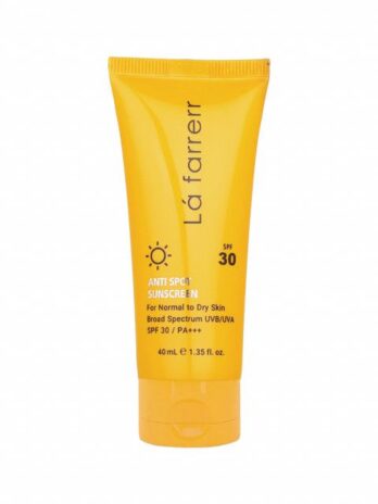 کرم ضد آفتاب و ضد لک SPF30 لافارر مناسب پوست خشک و معمولی حجم 40 میلی لیتر - بی رنگ